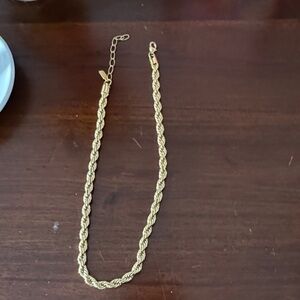 Electric Picks Chic Twisted Gold Necklace